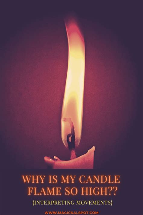 Mysterious flame of candle spell